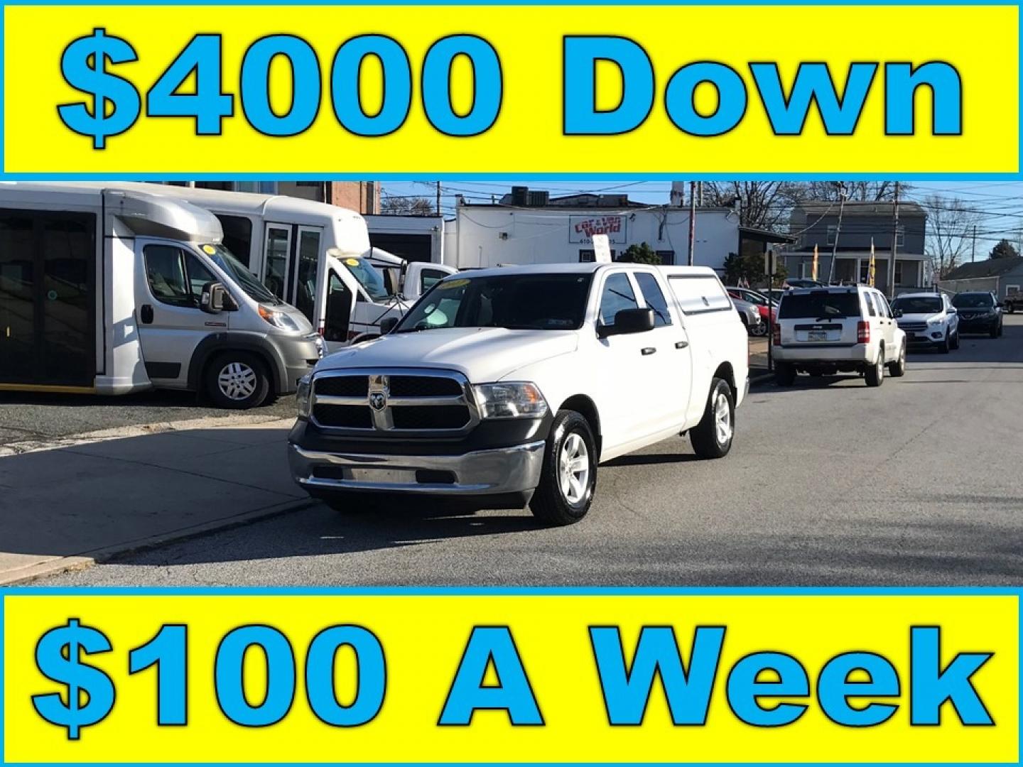 2017 White /Gray RAM 1500 1500 (1C6RR6FG4HS) with an 3.6 V6 engine, Automatic transmission, located at 577 Chester Pike, Prospect Park, PA, 19076, (610) 237-1015, 39.886154, -75.302338 - Photo#0